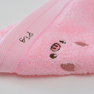 GRACE 洁丽雅 毛巾5条装儿童毛巾纯棉可爱绣花童巾动物系列 50