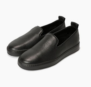 SANTONI 圣东尼 男士真皮套脚休闲鞋MBCG20865NA6HNEYN01-40 黑色40