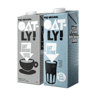 双十一预告：OATLY噢麦力 燕麦奶谷物奶 1L*2