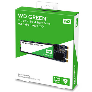 Western Digital 西部数据 WDS480G2G0B NVMe M.2 固态硬盘 120GB (PCI-E3.0)