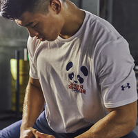 UNDER ARMOUR 安德玛男女同款运动T恤1362838 白色100 男码L/女码XL