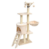 VOOPET 大宠小物 猫爬架 米色 49*35*138cm
