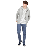UNIQLO 优衣库 男士纯棉拉链连帽开衫外套419503 烟灰色L