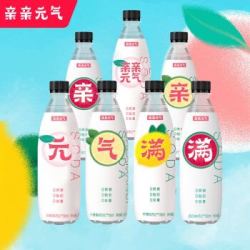 亲亲元气 无糖果味汽泡水500ml*12瓶