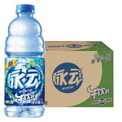 脉动(Mizone) 青柠口味 1L    维C果汁水低糖纤维维生素运动功能饮料 家庭大瓶装 *19件