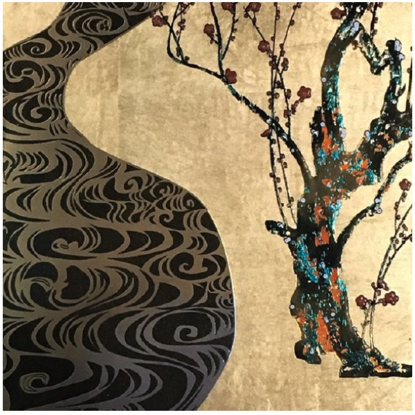 艺术品:村上隆版画《光琳:欢聚时刻》日本直邮 限量300版 手工装裱