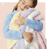 Annil 安奈儿 女童中领针织衫