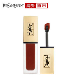 圣罗兰YSL 哑光丝绒雾面唇釉染唇液6ml 08 复古姨妈红