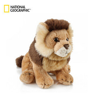 国家地理 NG猫科动物系列 雄狮 15cm狮子仿真动物毛绒玩具公仔亲子送女友生日礼物 *3件 +凑单品