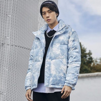 品质好东西：太平鸟 PEACEBIRD MEN 太平鸟 YBWACA4F32 山水画扎染羽绒服