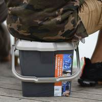 佳佰塑料加厚钓鱼桶可坐方箱18L水桶车用收纳桶