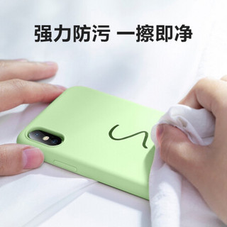 PISEN 品胜 苹果X手机壳iphoneX液态硅胶保护套摄像头全包手机壳 暗夜绿