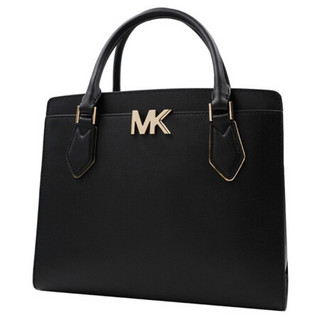 迈克·科尔斯（MICHAEL KORS） MK女包 MOTT系列牛皮革黑色单肩手提包 35T0GOXS3L BLACK