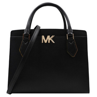 迈克·科尔斯（MICHAEL KORS） MK女包 MOTT系列牛皮革黑色单肩手提包 35T0GOXS3L BLACK