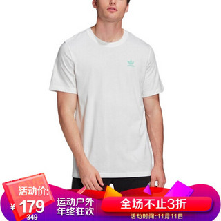 阿迪达斯 ADIDAS 三叶草 男子 FRONT BACK TEE 运动 T恤 FM3348 M码 白