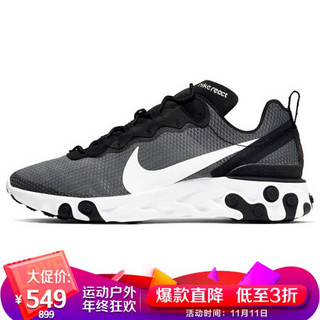 耐克NIKE 男子 经典 休闲鞋 REACT ELEMENT 55 SE 运动鞋 CI3831-002黑色40码