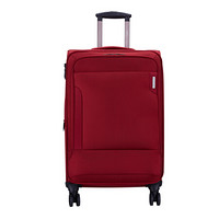 外交官（Diplomat）行李箱女男可扩充布箱软箱拉杆箱TSA密码锁箱子万向轮旅行箱DH-1320B红色24英寸