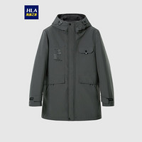 HLA海澜之家一衣多穿羽绒服20冬可脱内胆连帽外套HWRAD4Q121A中绿(L6)165/84A(46) cz