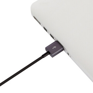 Moshi摩仕 苹果iphone数据线铝合金头充电线经过MFI认证 Lightning 黑