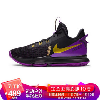 耐克NIKE 男子 篮球鞋 勒布朗 实战 LEBRON WITNESS 5 EP 运动鞋 CQ9381-001黑色42码