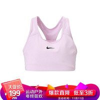 耐克 NIKE 女子 紧身服 AS NIKE SWOOSH BRA PAD 运动服 BV3637-663 粉色 XL码