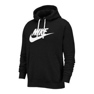 耐克NIKE 男子 经典 帽衫 卫衣 CLUB FLEECE 套头衫 BV2974-010黑色XL码