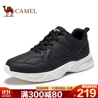 骆驼（CAMEL） 运动鞋男百搭休闲户外减震跑步鞋 A032363180 黑色 42