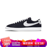 耐克NIKE 男子 休闲鞋 BLAZER LOW PRM VNTG SUEDE 运动鞋 538402-004黑色40.5码