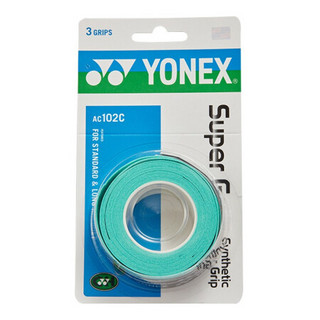 YONEX 尤尼克斯 羽毛球手胶运动吸汗带握把胶AC-102C-003绿色三条装