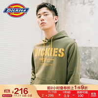 Dickies卫衣 20秋冬 卫衣男 宽松连帽卫衣 大口袋 运动休闲卫衣 长袖卫衣男 潮流百搭上衣 DK008159 军绿色 M