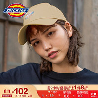 Dickies棒球帽 中性头饰 Logo彩色绣花棒球帽 可调节棒球帽 男女同款 DK008220 古铜色 均码