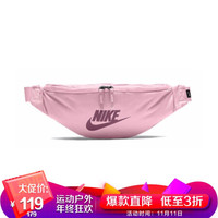 耐克NIKE 男女通款 腰包 胸包 斜挎包 HERITAGE 休闲包 BA5750-663泡沫粉色小号