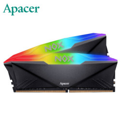 Apacer 宇瞻 DDR4 3600 台式机内存条-暗黑女神RGB灯条 16GB(8G×2)套装 