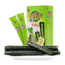 喜之郎美好时光原味海苔卷265g即食紫菜儿童零食9件