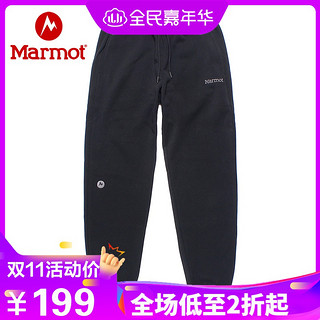 Marmot 土拨鼠 V81923 男士休闲运动居家卫裤