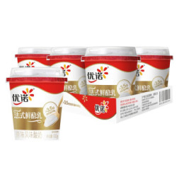 优诺（yoplait）法式鲜酪乳100g*6杯 原味风味发酵乳 低温酸奶 生鲜 *5件