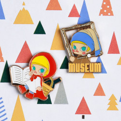 popmart泡泡玛特molly的一天系列徽章盲盒