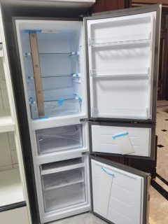 haier 海尔 bcd-216stpt 直冷三门冰箱 216l 炫金【报价 价格 评测