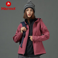 Marmot/土拨鼠春季新款户外防水防风女士透气夹克M1软壳衣上衣