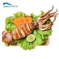獐子岛 冷冻调味整条鱿鱼 500g（4-6条）袋装 半成品 火锅烧烤食材 海鲜 生鲜