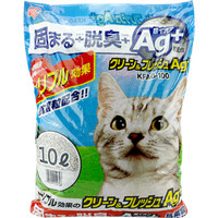 IRIS 爱丽思 抗菌银离子膨润土猫砂 蓝包装10L