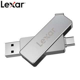 雷克沙（Lexar）128GB Type-C USB3.1 读速150MB/s 高速手机U盘D30C 写速50MB/s 双接口