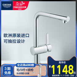 高仪 德国高仪进口费莱尔抽拉厨房水槽龙头冷热水可旋转 原装进口