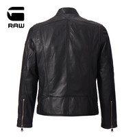 G-STAR RAW秋冬男士黑色修身Mower皮外套D12824