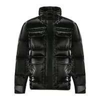 EMPORIO ARMANI阿玛尼EA奢侈品20秋冬男士羽绒外套 6H1BF6-1NLTZ BLACK-0999黑色 50