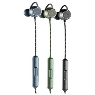 AKG 爱科技 N200 WIRELESS 入耳式颈挂式动圈蓝牙耳机 珊瑚绿