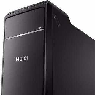 海尔（Haier）极光D700商用办公台式电脑（十代i5 8G 1T+256G SSD 独显）键鼠