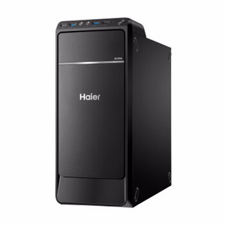 海尔（Haier）极光D700商用办公台式电脑（十代i5 8G 1T+256G SSD 独显）键鼠