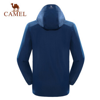 骆驼（CAMEL） 户外冲锋衣男女潮牌 秋冬单层防水防风登山服装 深紫   女LTA8W118138 M