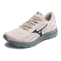 Mizuno美津浓运动鞋男跑步鞋透气轻便耐磨RC-01 J1CR190025 米白色/绿色 42.5